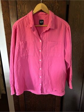 GAP Gauze Cotton Button Shirt
